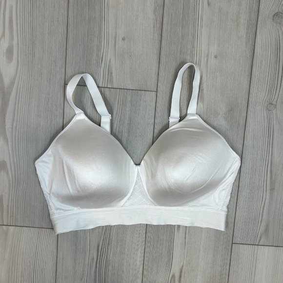 Bali One Smooth U Bounce Control Wireless Full-Coverage Bra 3458 Size 40D White - Picture 1 of 7